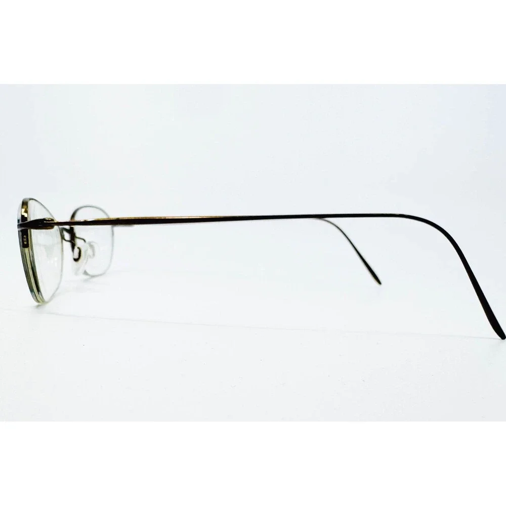 Donna Karan Eyeglasses Frames Womens Brown Semi Rimless Japan 8239 705 51-19-140